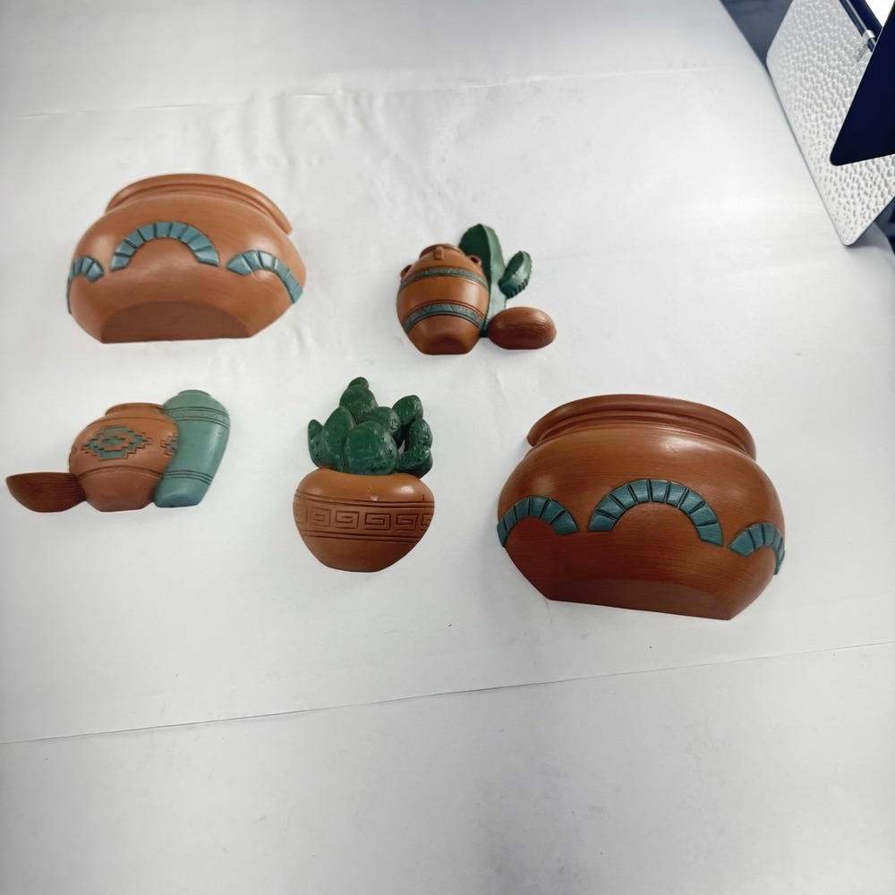 Burwood Southwest Western Wall Art Decor Plaques Home Interior Vintage 5 Pc - Picture 2 of 6